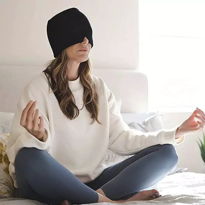 Gorro de Gel 180° para Alivio de Migrañas y Dolor de Cabeza