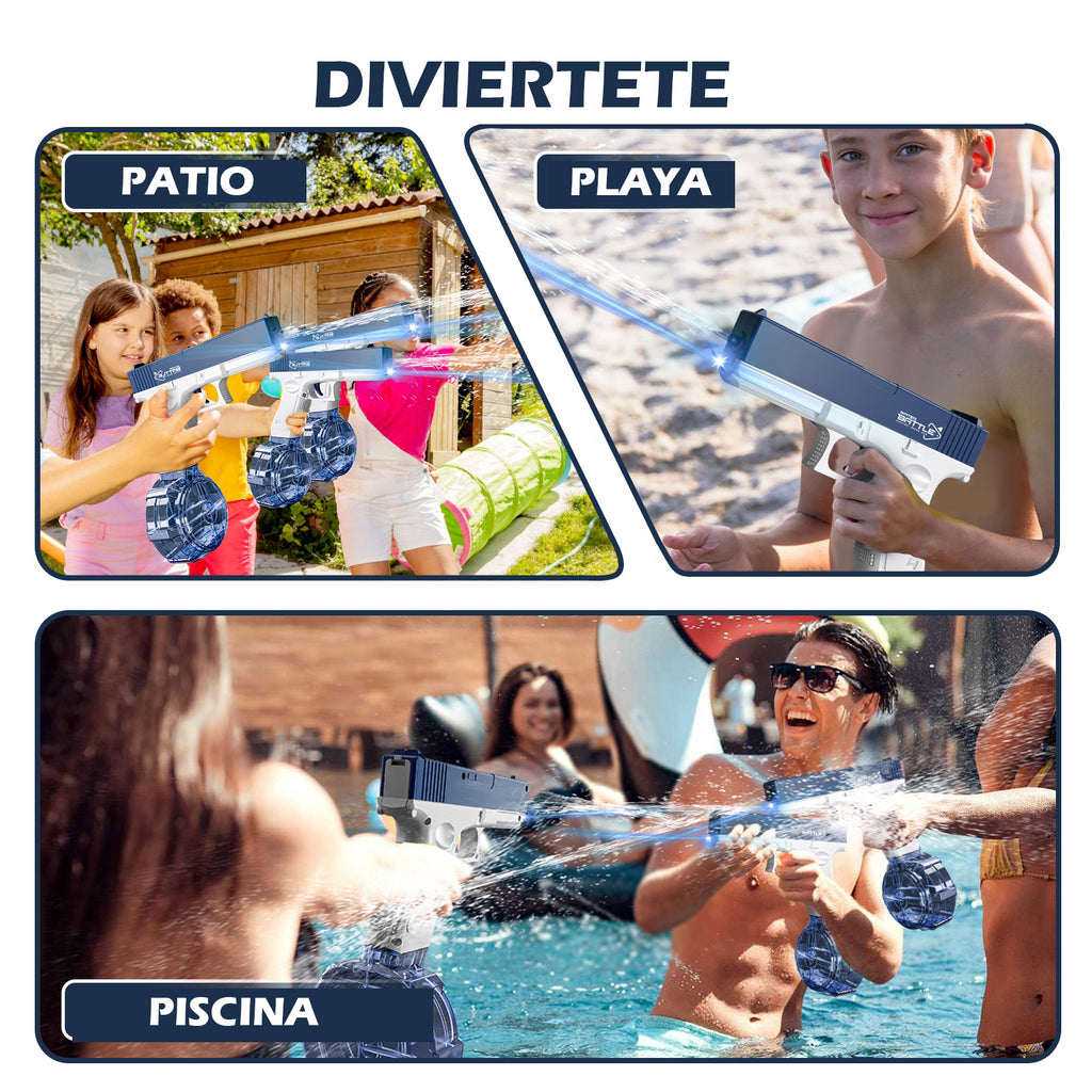 PISTOLA DE AGUA RECARGABLE MODELO GLOCK